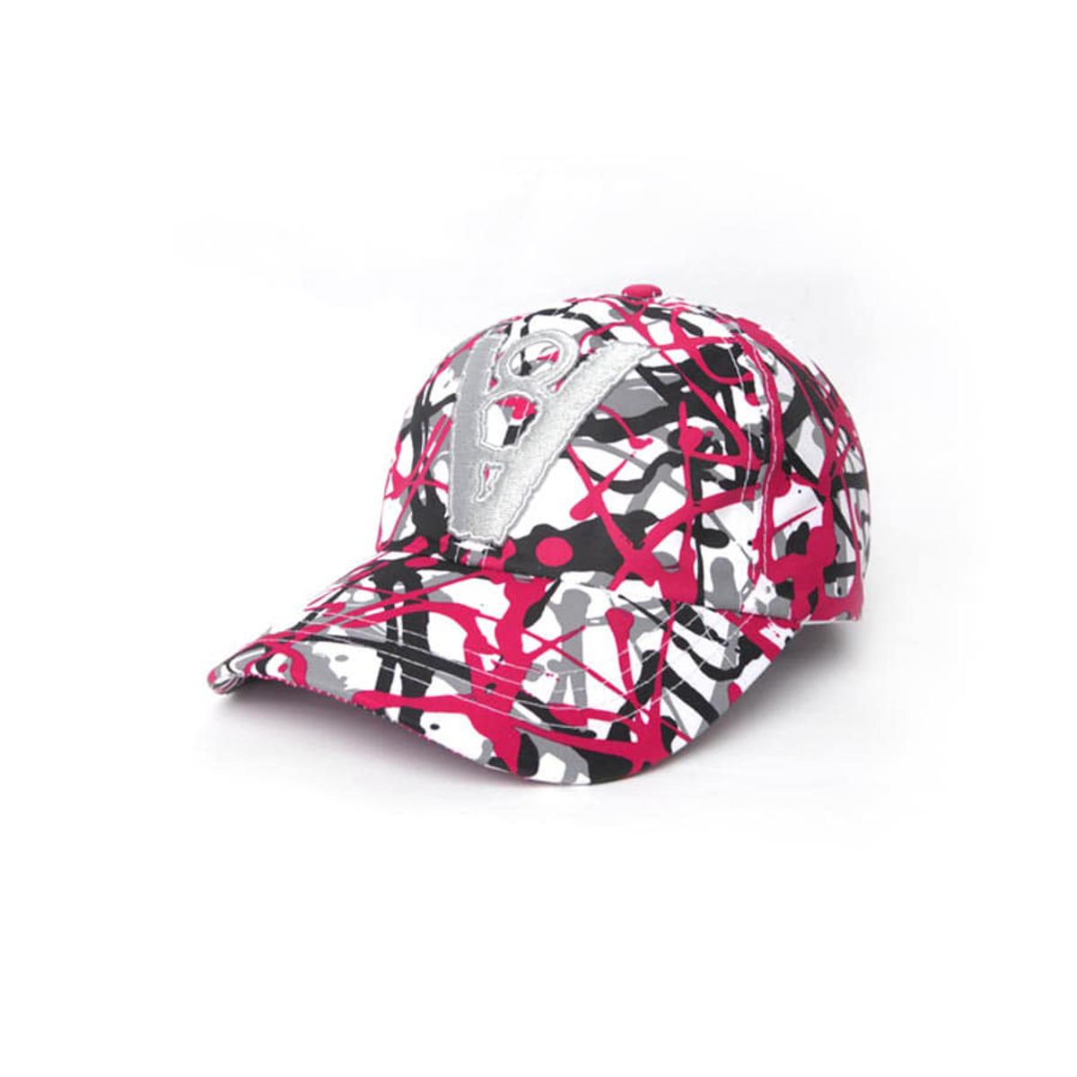 바이브레이트(VIBRATE) V8 - CAMOUFLAGE PATTERN BALL CAP (RED)