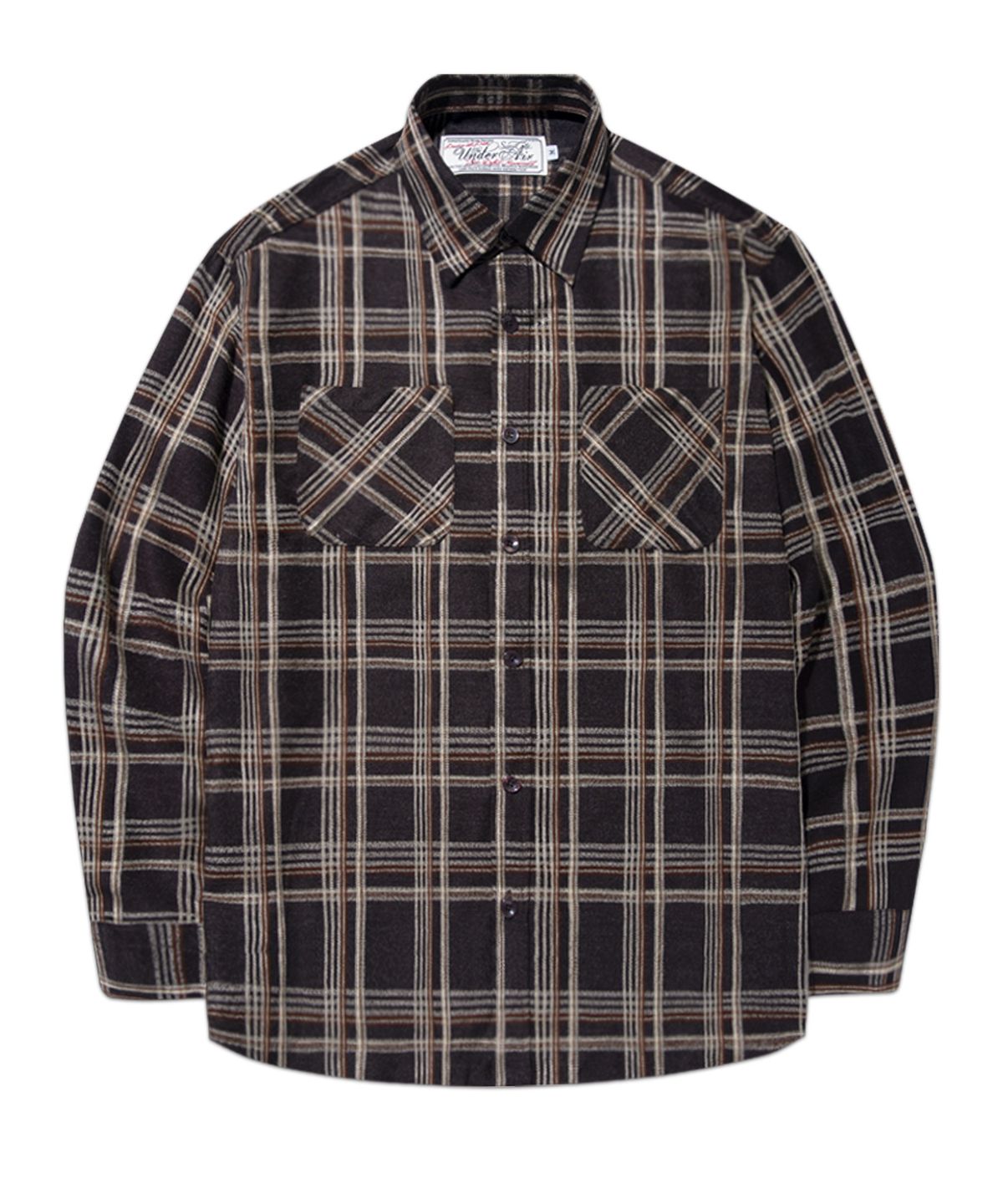 언더에어(UNDERAIR) Burnside Shirts - Brown