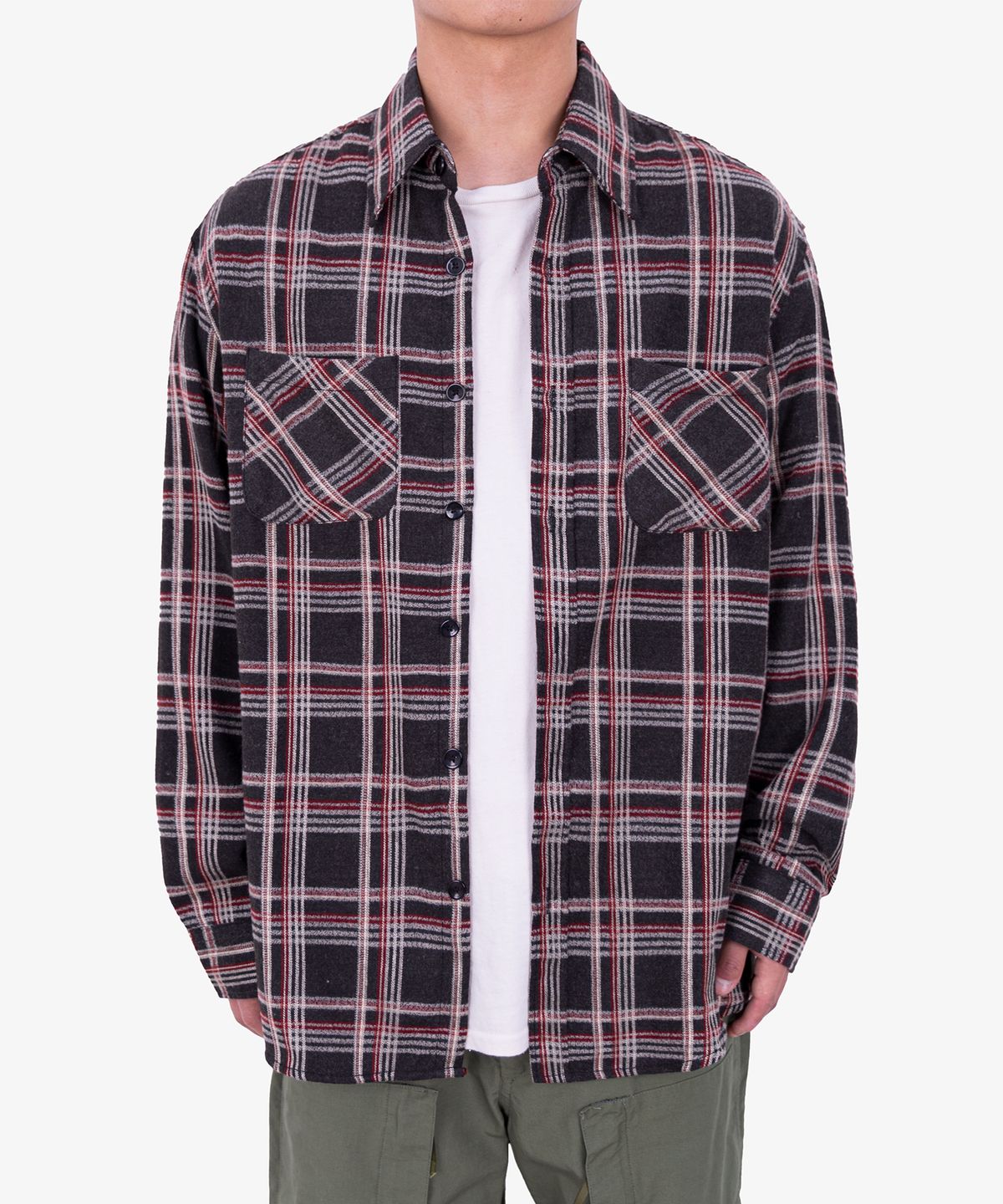 언더에어(UNDERAIR) Burnside Shirts - Black