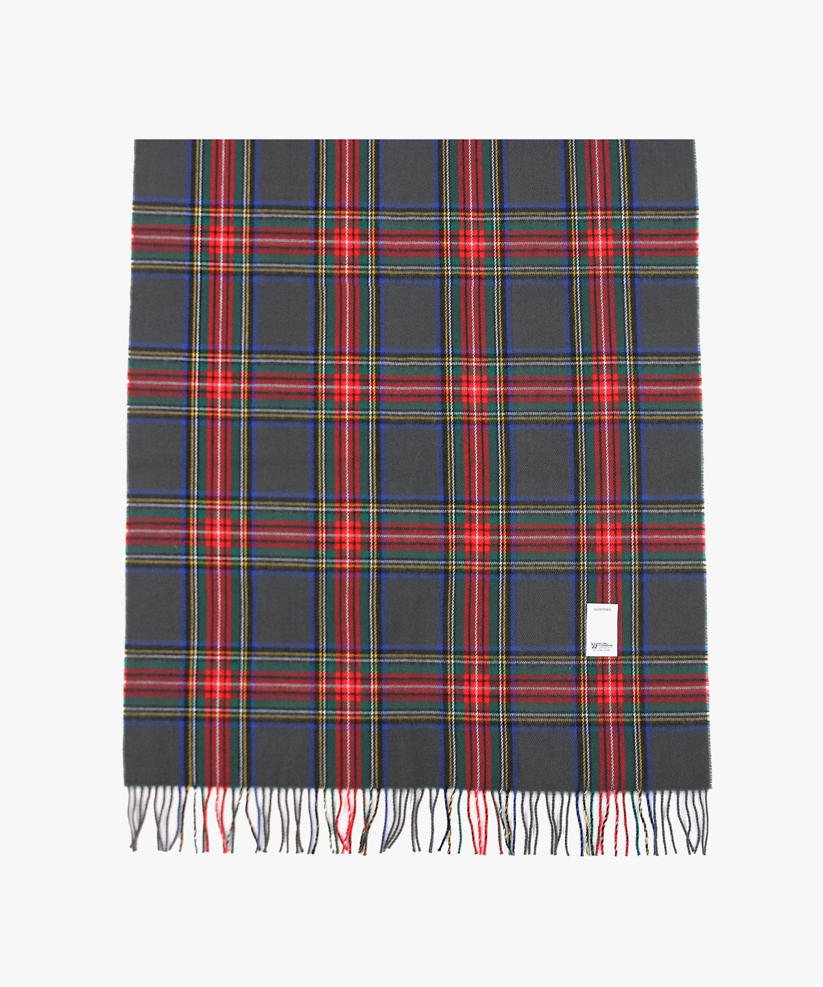 피스메이커(PIECE MAKER) WIDE CHECK MUFFLER (CHARCOAL)