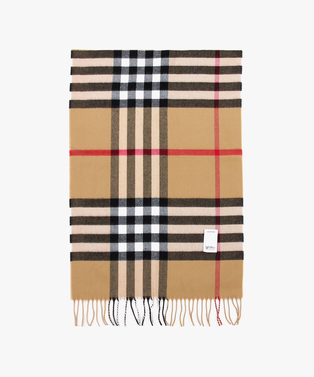피스메이커(PIECE MAKER) WIDE CHECK MUFFLER (BEIGE)