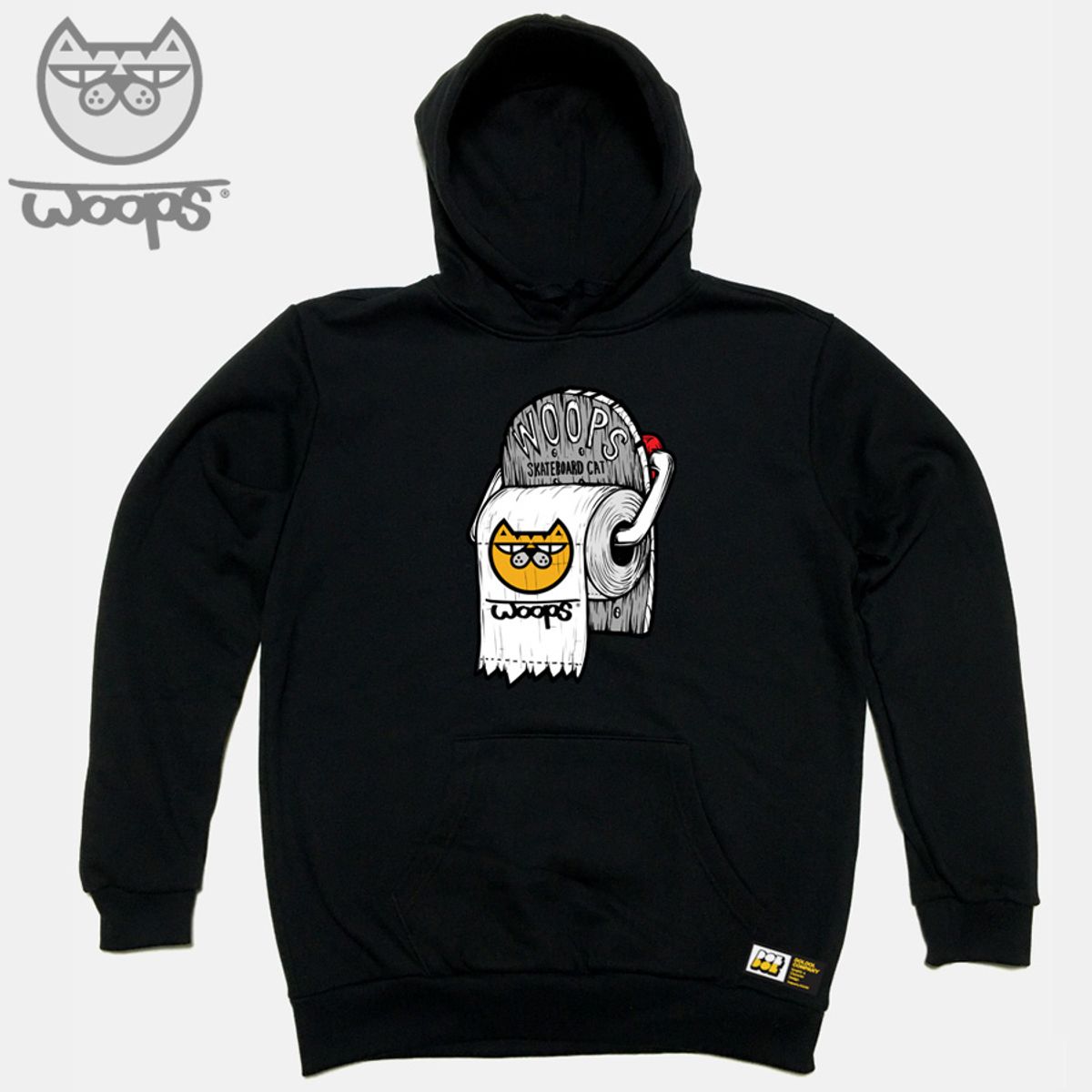 돌돌(DOLDOL) WOOPS_HOODY_35 스케이트보드 고양이 웁스 캐릭터 그래픽 디자인 후드티 후디