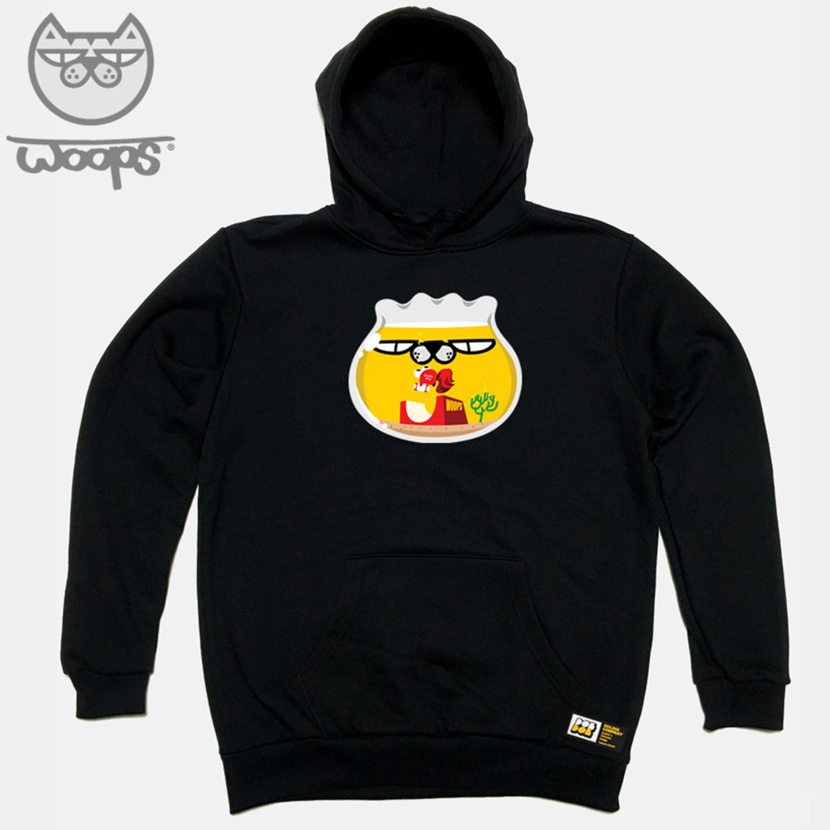 돌돌(DOLDOL) WOOPS_HOODY_41 스케이트보드 고양이 웁스 캐릭터 그래픽 디자인 후드티 후드 후디
