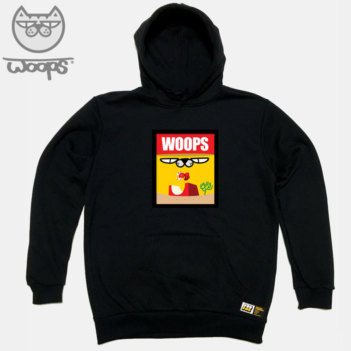 돌돌(DOLDOL) WOOPS_HOODY_42 스케이트보드 고양이 웁스 캐릭터 그래픽 디자인 후드티 후드 후디