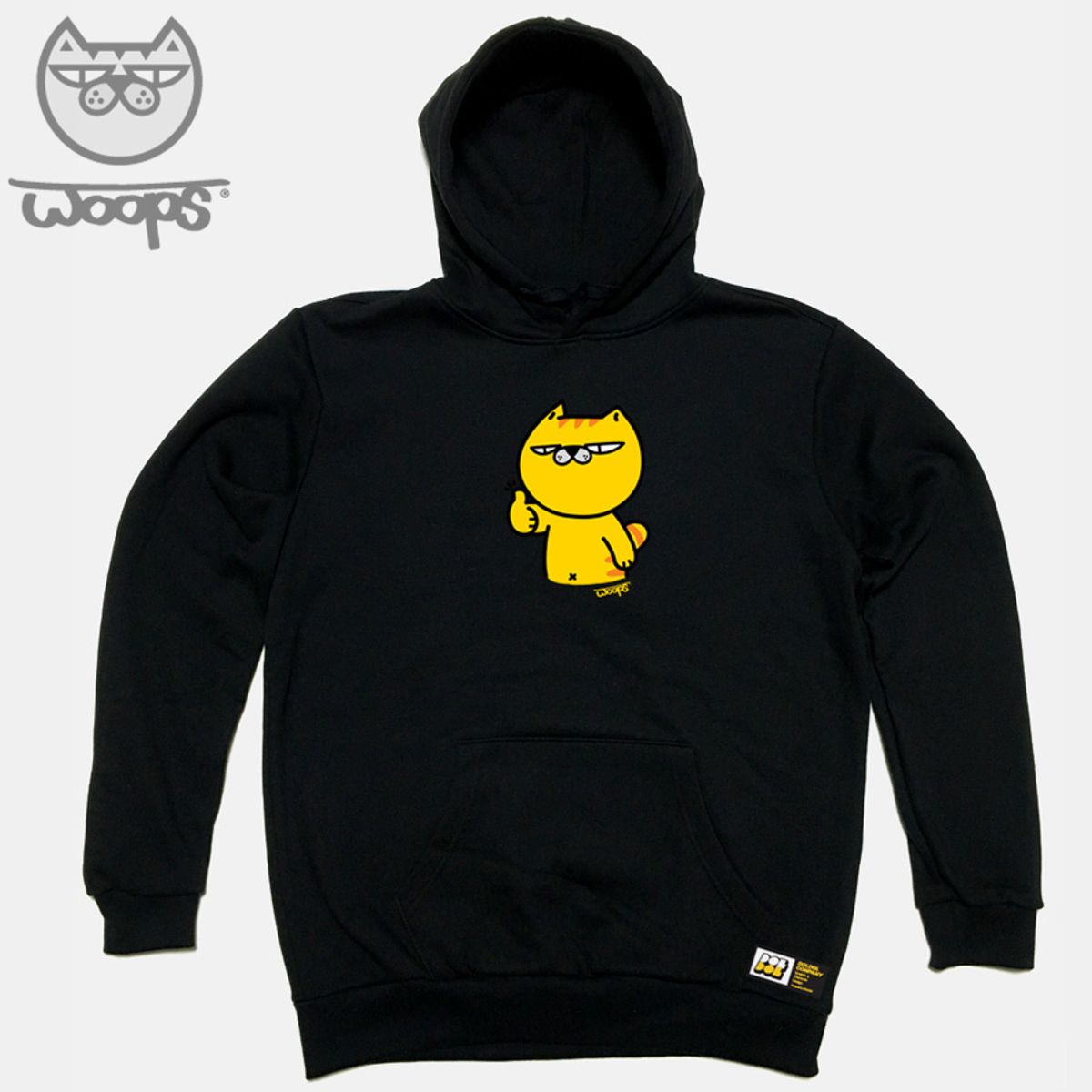 돌돌(DOLDOL) WOOPS_HOODY_49 스케이트보드 고양이 웁스 캐릭터 그래픽 디자인 후드티 후디