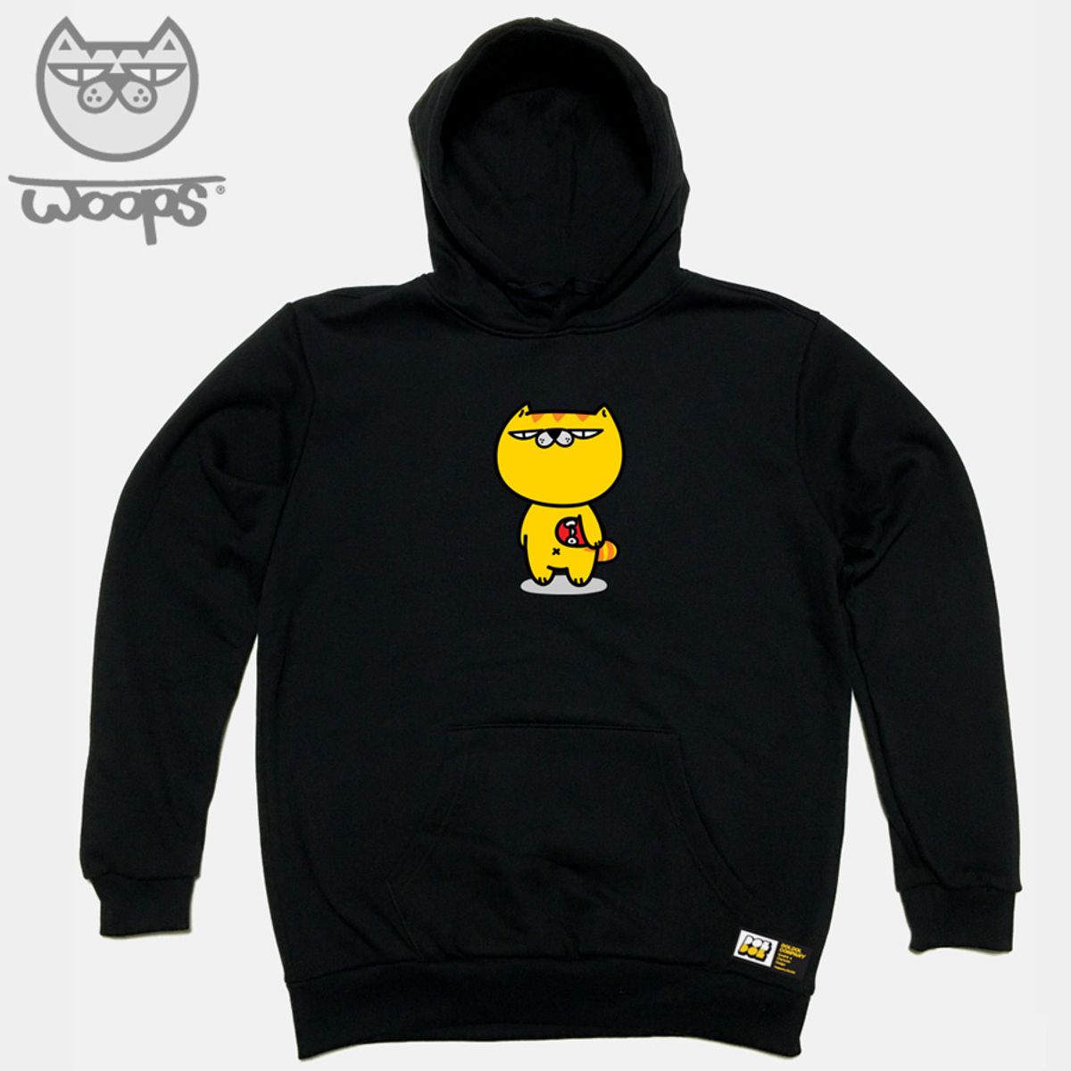 돌돌(DOLDOL) WOOPS_HOODY_50 스케이트보드 고양이 웁스 캐릭터 그래픽 디자인 후드티 후디