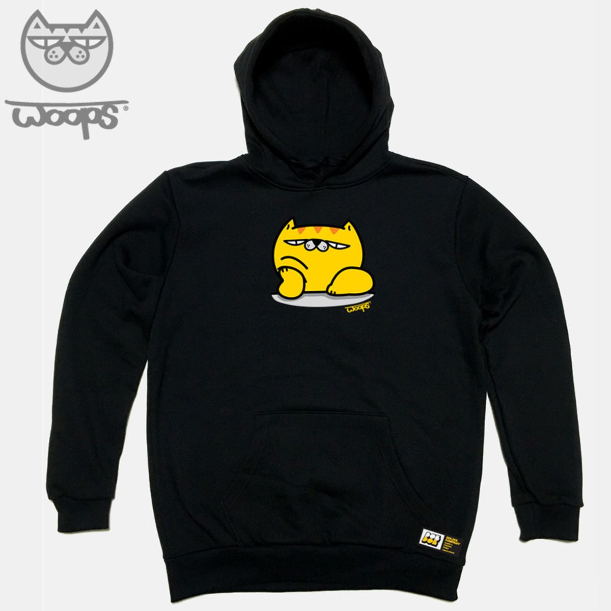 돌돌(DOLDOL) WOOPS_HOODY_51 스케이트보드 고양이 웁스 캐릭터 그래픽 디자인 후드티 후디