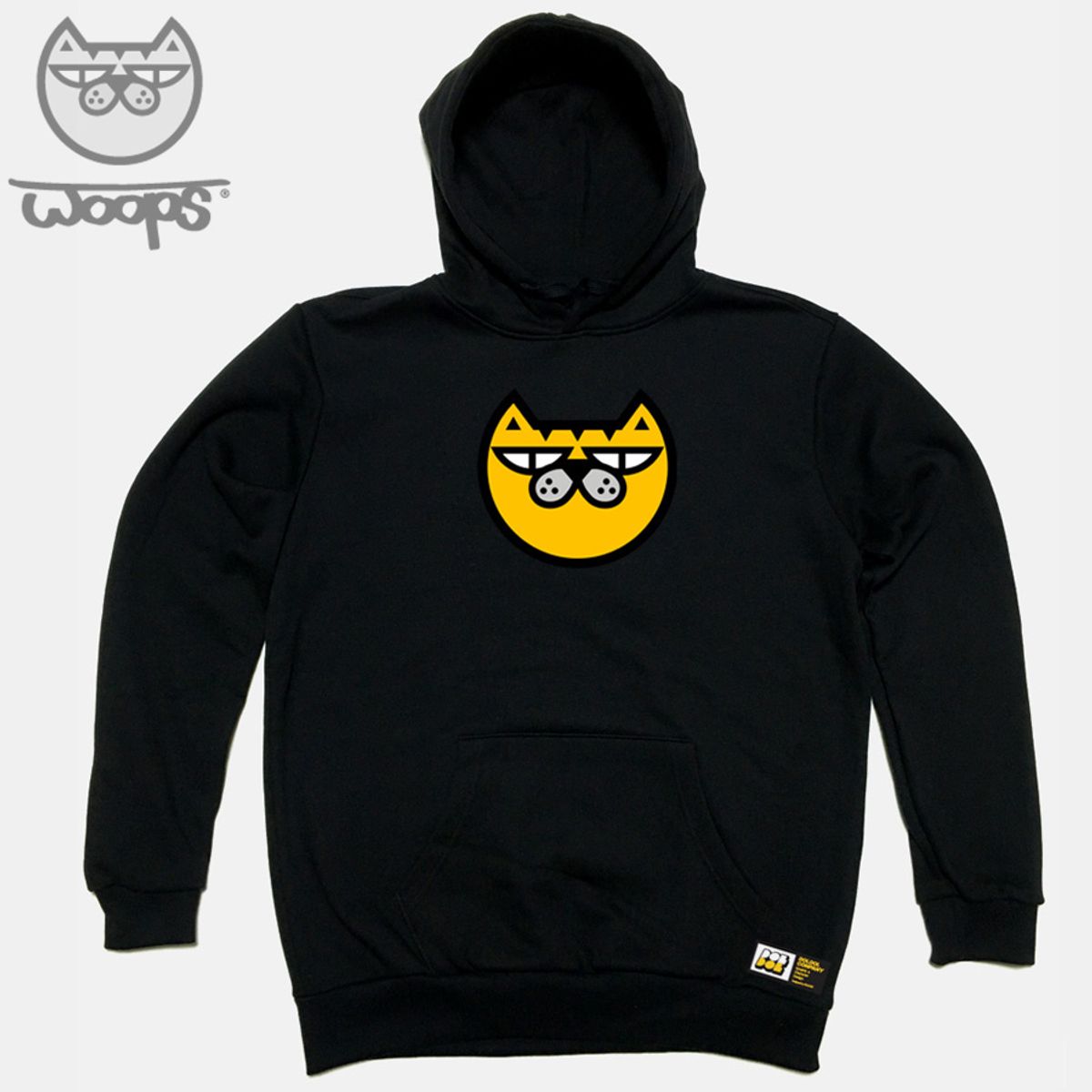 돌돌(DOLDOL) WOOPS_HOODY_60 스케이트보드 고양이 웁스 캐릭터 그래픽 디자인 후드티 후디