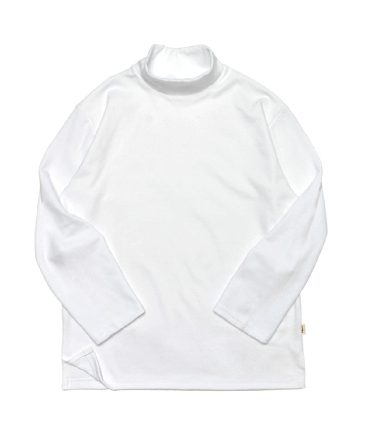 유니어패럴(UNI APPAREL) 더블코튼 하프 폴라넥 롱슬립 화이트