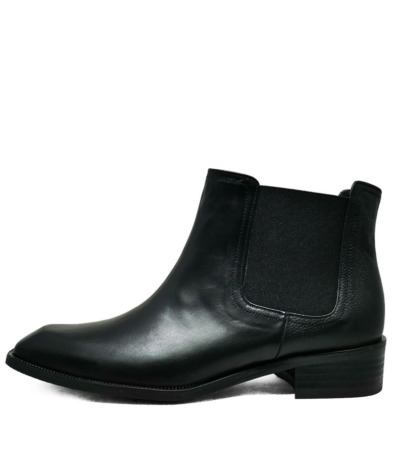 JDB18019_SQUARE DETAIL CHELSEA SHORT BOOTS_BLACK