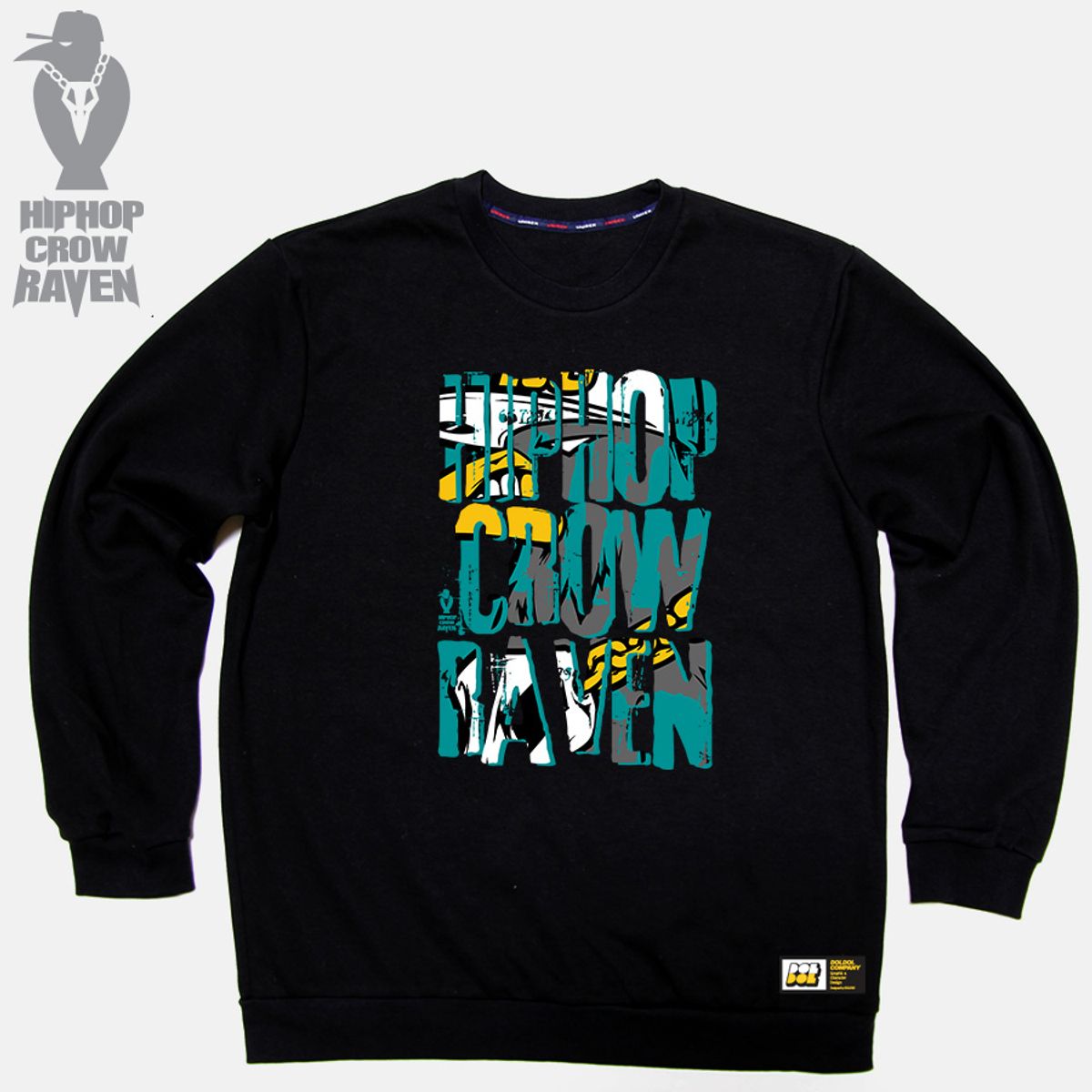 돌돌(DOLDOL) RAVEN_MTM_08 힙합 크로우 라벤 까마귀 캐릭터 그래픽 디자인 맨투맨 긴팔티