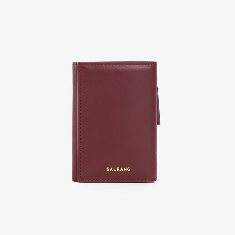 REIMS W014 Folder3 pocket Wallet Burgundy