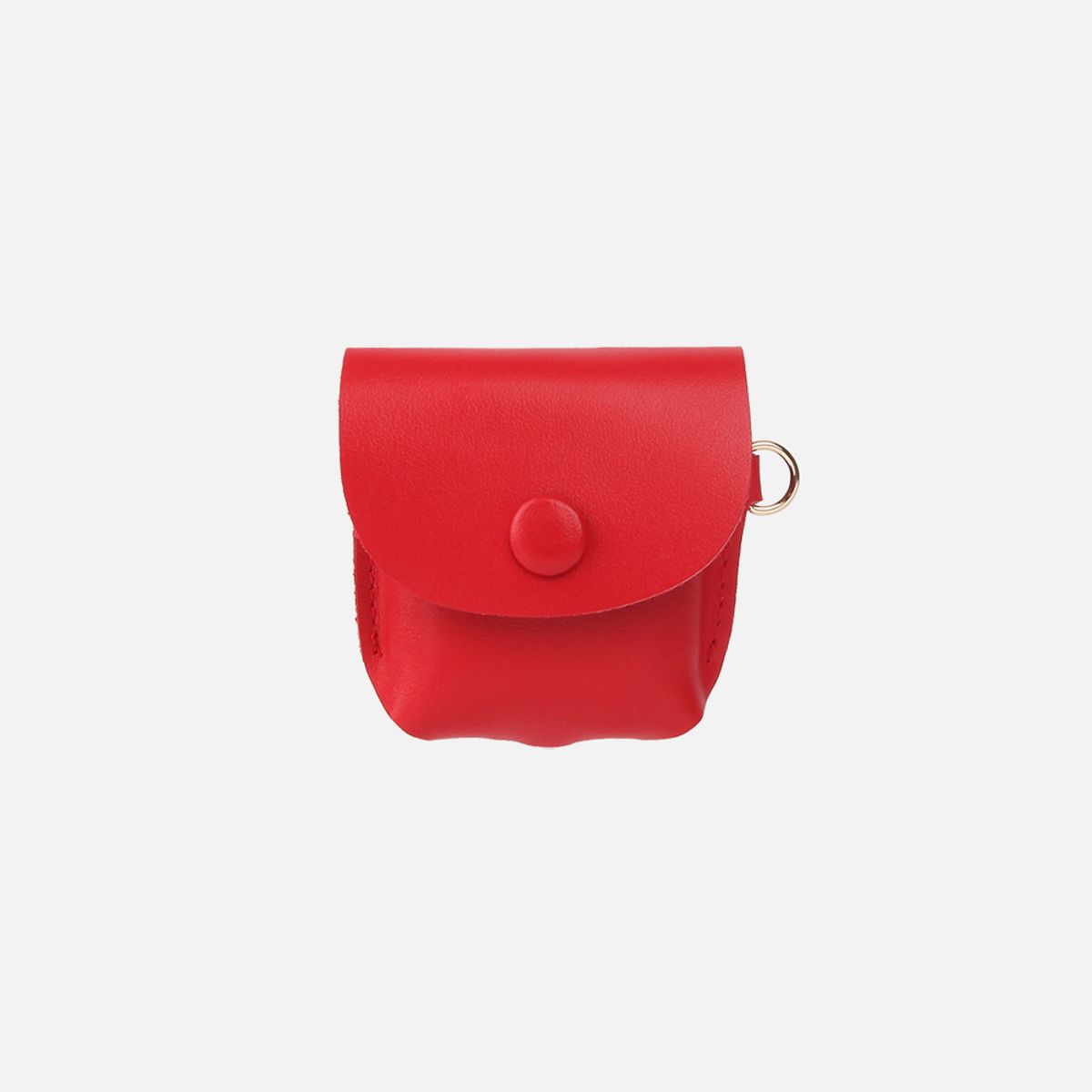 살랑(SALRANG) Button Shoulder AirPods Leather Case Red