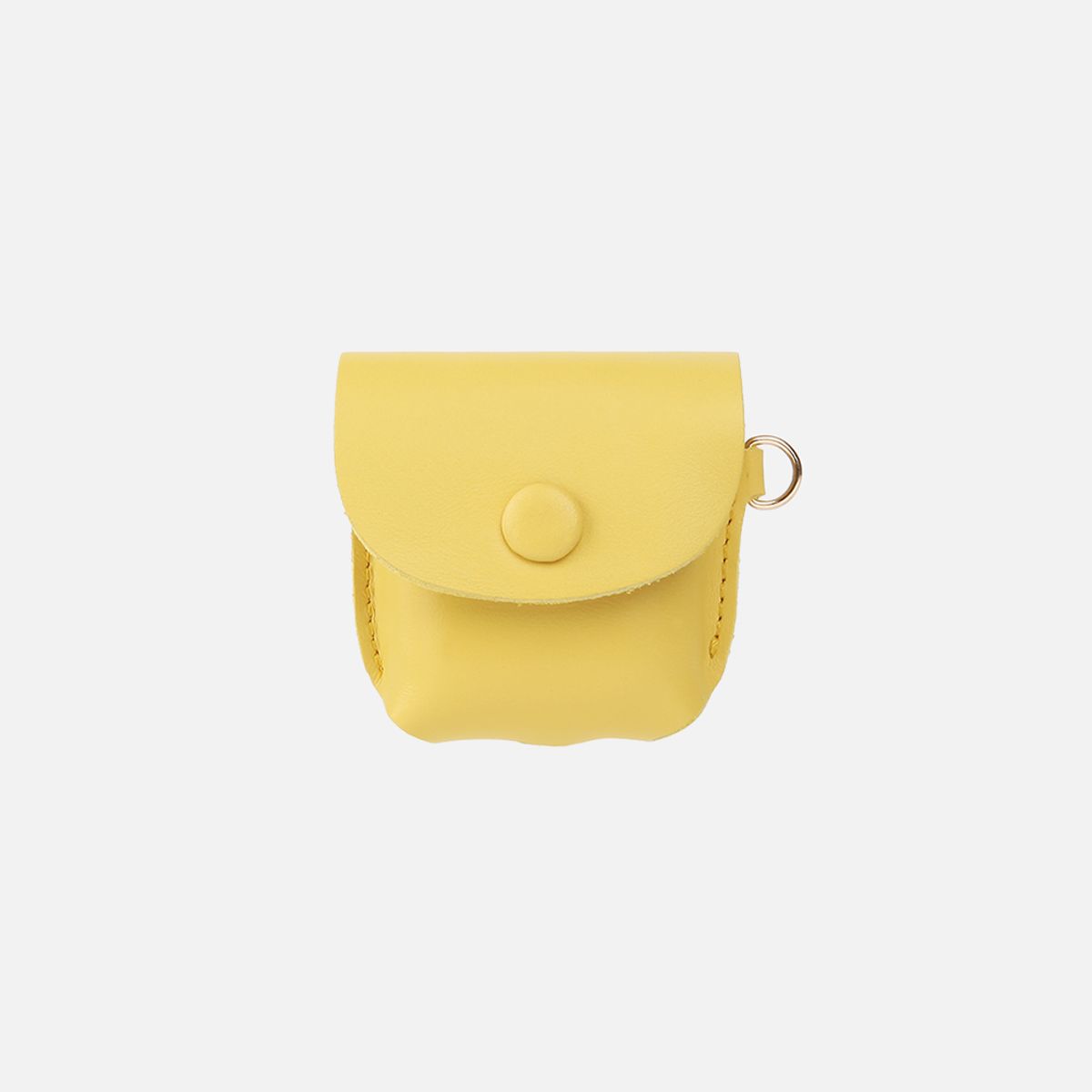 살랑(SALRANG) Button Shoulder AirPods Leather Case Yellow