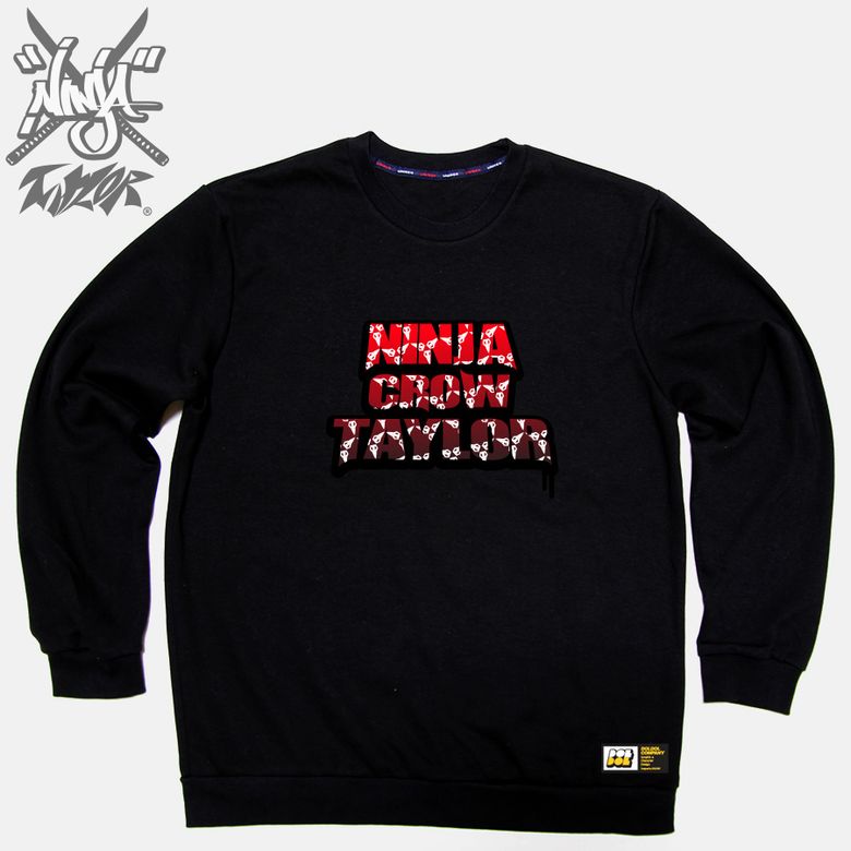 Ninja crow taylor_MTM-05 닌자 크로우 까마귀 테일러 캐릭터 그래픽 디자인 맨투맨 긴팔티