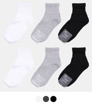 [5개세트][여자]1222발목밴딩중목양말세트