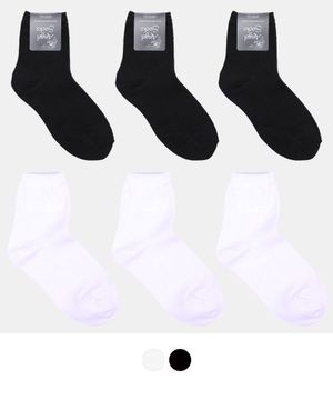 [5개세트][여자]1315무지검정면양말