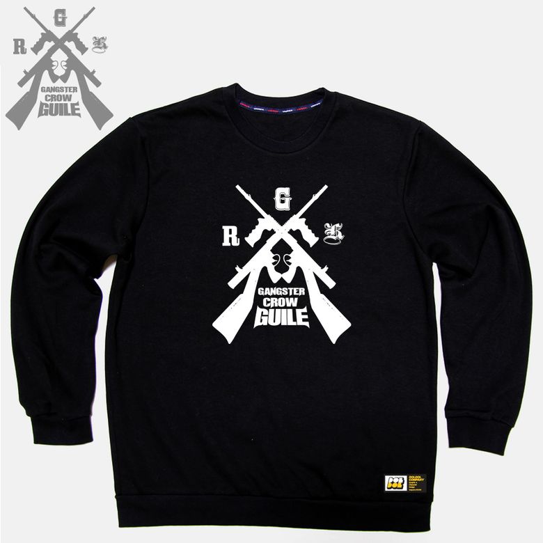 GUILE_MTM_01 갱스터 까마귀 가일 까마귀 캐릭터 그래픽 디자인 맨투맨 긴팔티