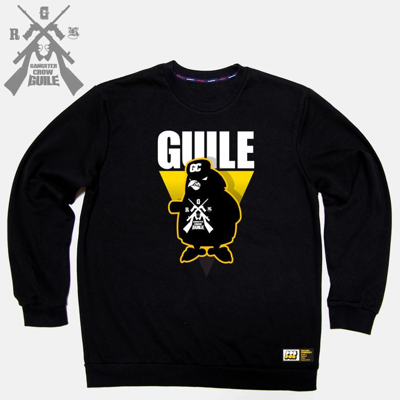 GUILE_MTM_02 갱스터 까마귀 가일 까마귀 캐릭터 그래픽 디자인 맨투맨 긴팔티
