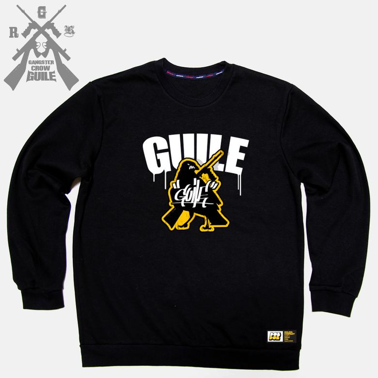 GUILE_MTM_06 갱스터 까마귀 가일 까마귀 캐릭터 그래픽 디자인 맨투맨 긴팔티