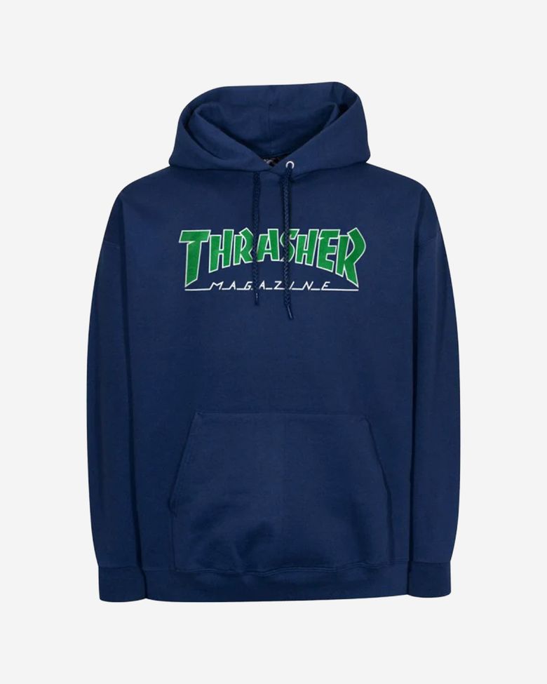 OUTLINED HOOD [NAVY]