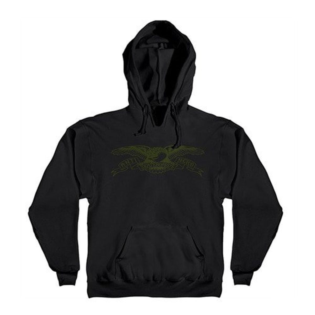 안티히어로(ANTI HERO) BASIC EAGLE PULLOVER HOODED SWEATSHIRT - BLACK/ARMY