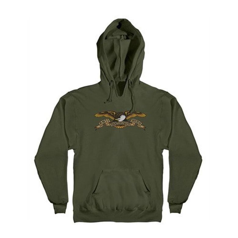 EAGLE PULLOVER HOODED SWEATSHIRT - ARMY