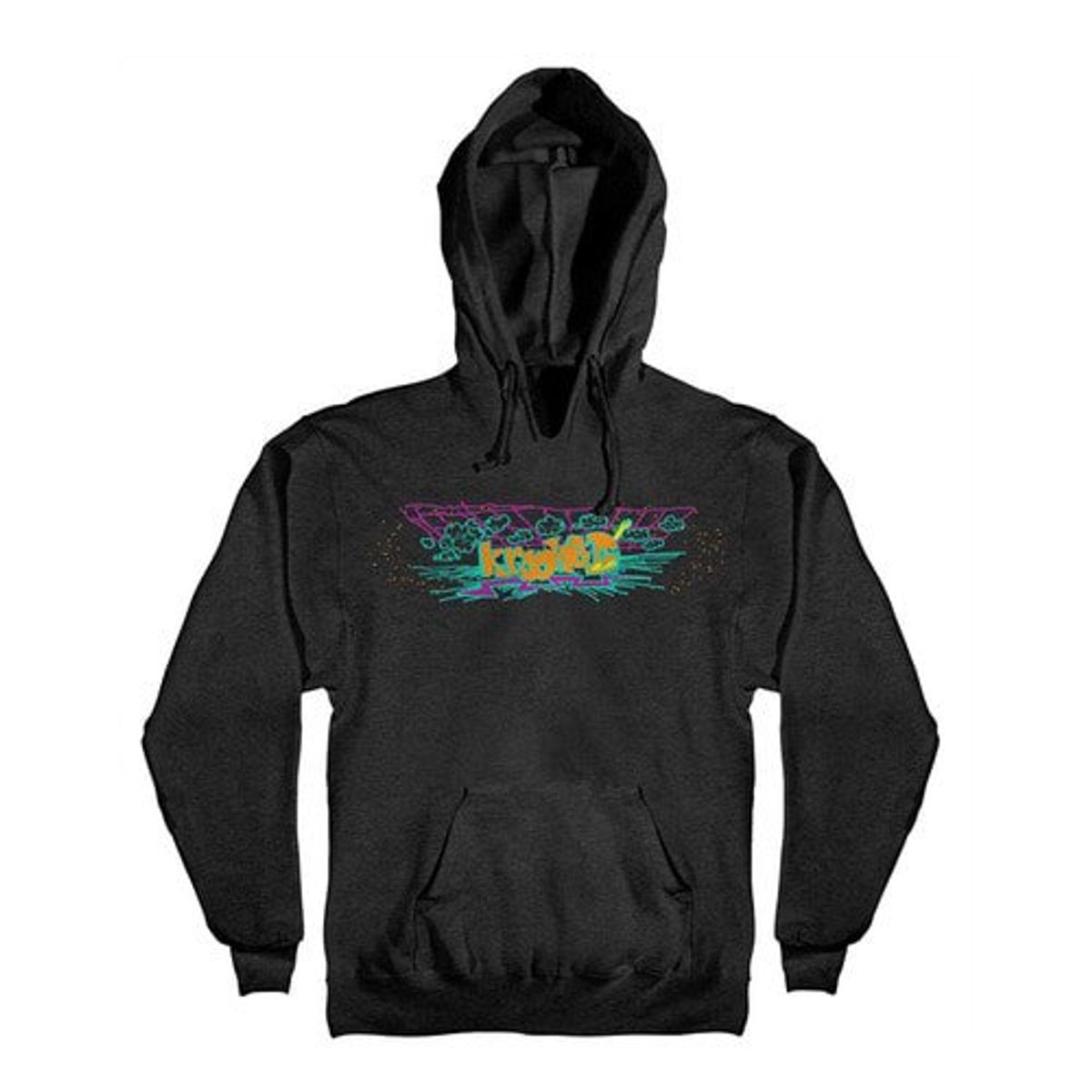 크루키드(KROOKED) OFF THE GRID PULLOVER HOODED SWEATSHIRT - CHARCOAL HEATHER