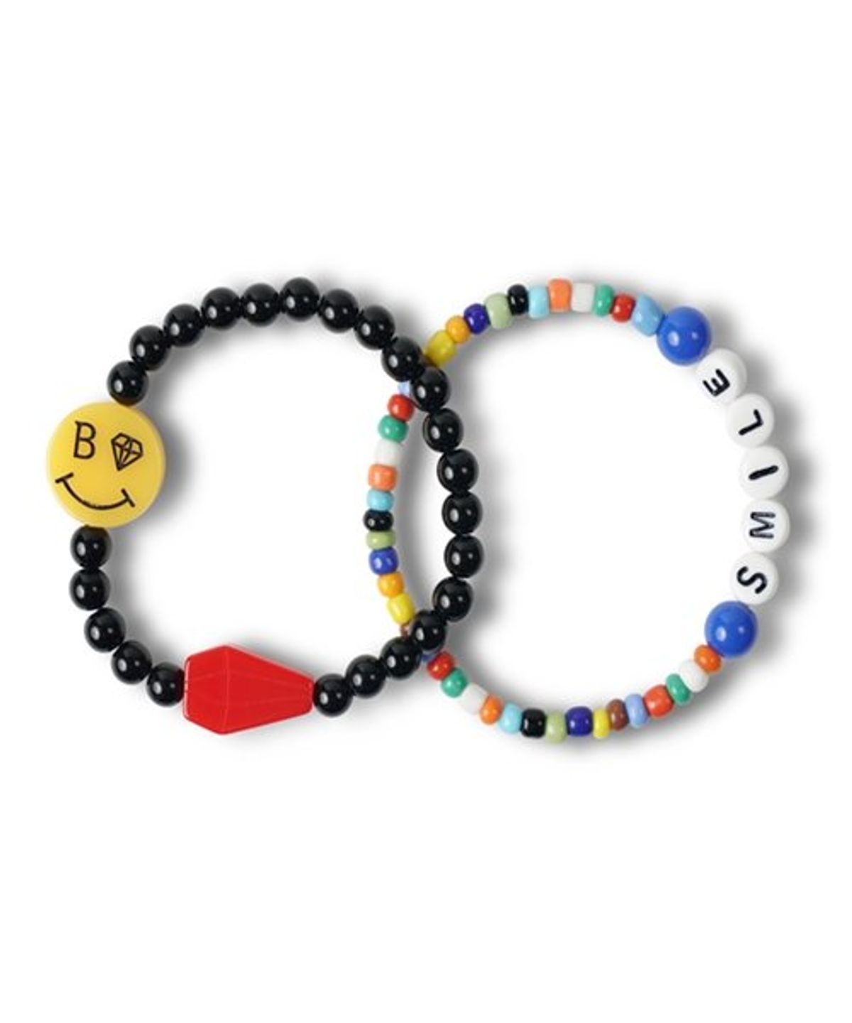 봉보(BONBEAU) smile Bracelet set 스마일 비즈 아크릴 팔찌