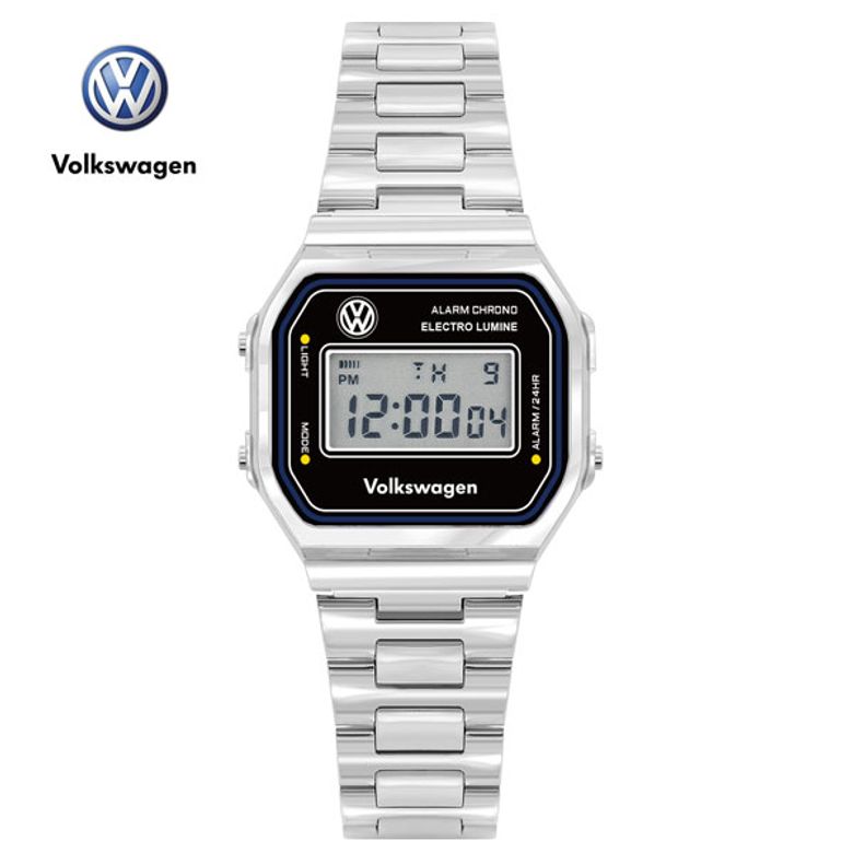 남여공용 디지털 메탈시계 VW-Beetle2B-SV