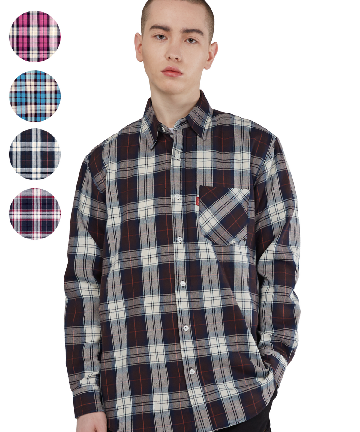 언더에어(UNDERAIR) HOT HEADED CHECK SHIRTS (4 COLOR)