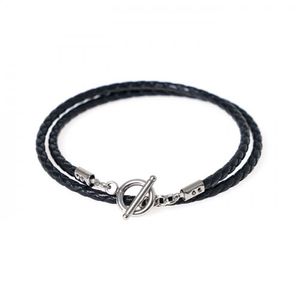 링바 레이어드 슬림 가죽팔찌 (C1902-AC480BK)