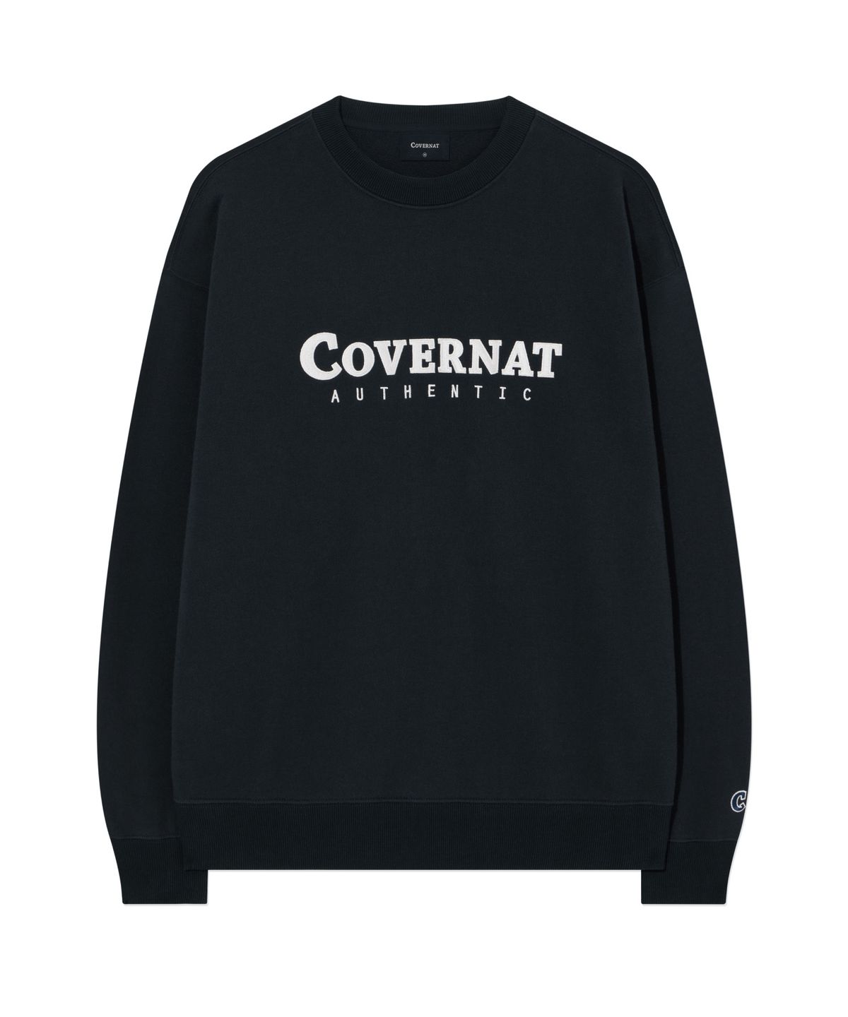 커버낫(COVERNAT) 어센틱 로고 맨투맨 Navy