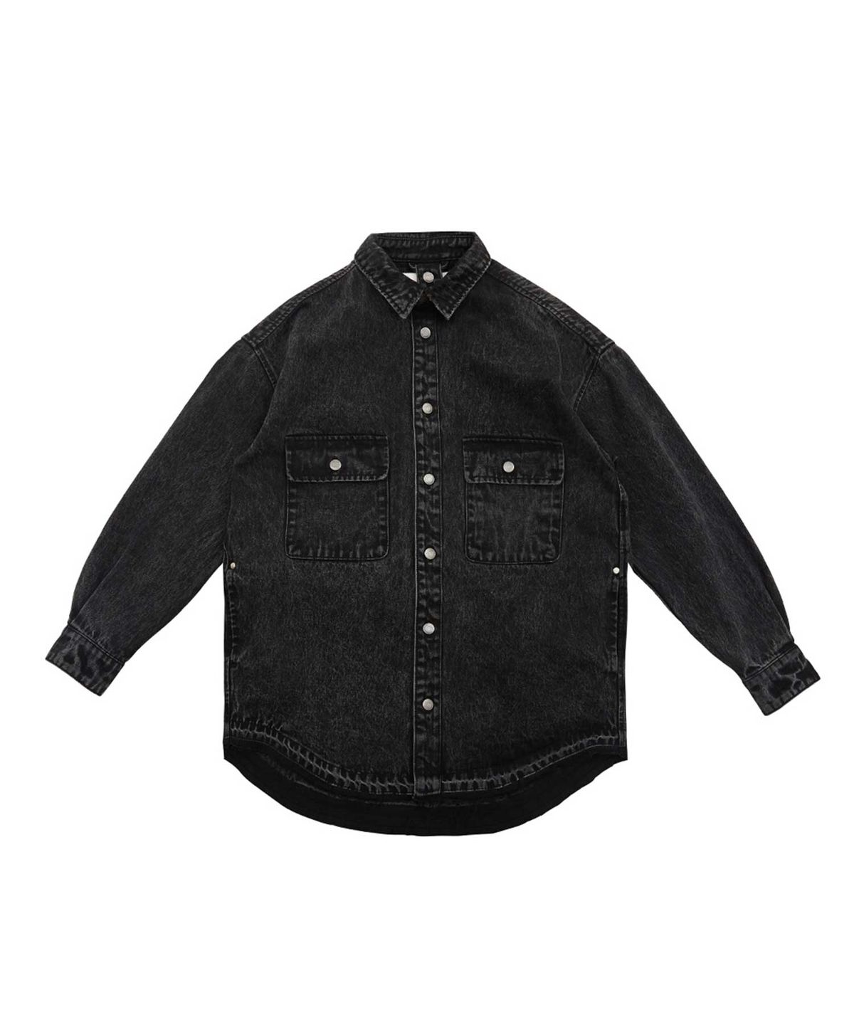 랩원오원(LAB101) BLACK SNOW WASHING SHACKET