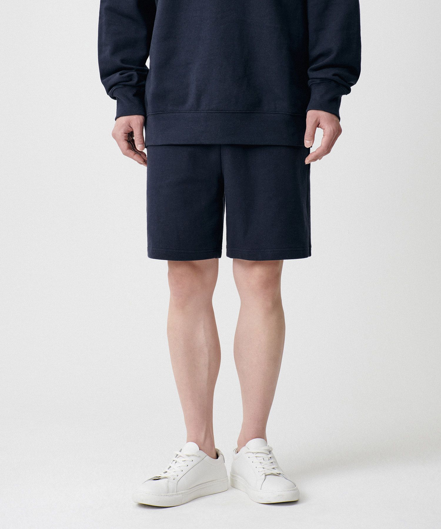 MUSINSA | MUSINSA STANDARD Sweat Shorts [Navy]