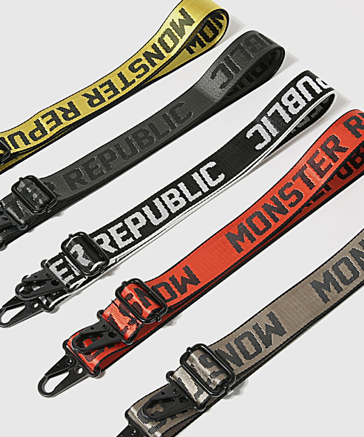 몬스터리퍼블릭(MONSTER REPUBLIC) 로고 크로스 스트랩 5COLOR