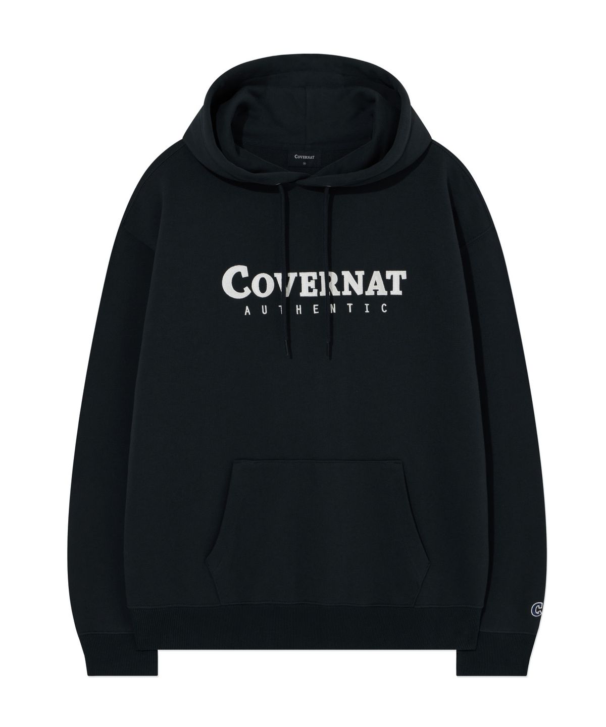 커버낫(COVERNAT) 어센틱 로고 후디 Navy