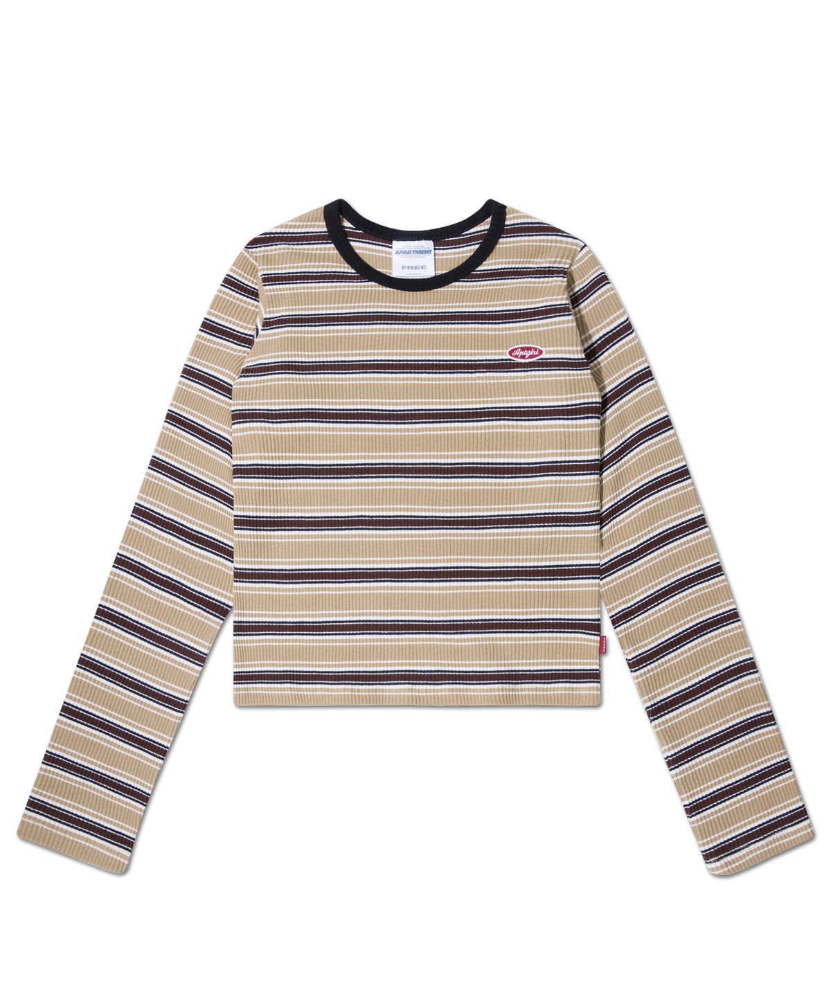 아파트먼트(APARTMENT) (W) BAD BOY Crop T - Beige