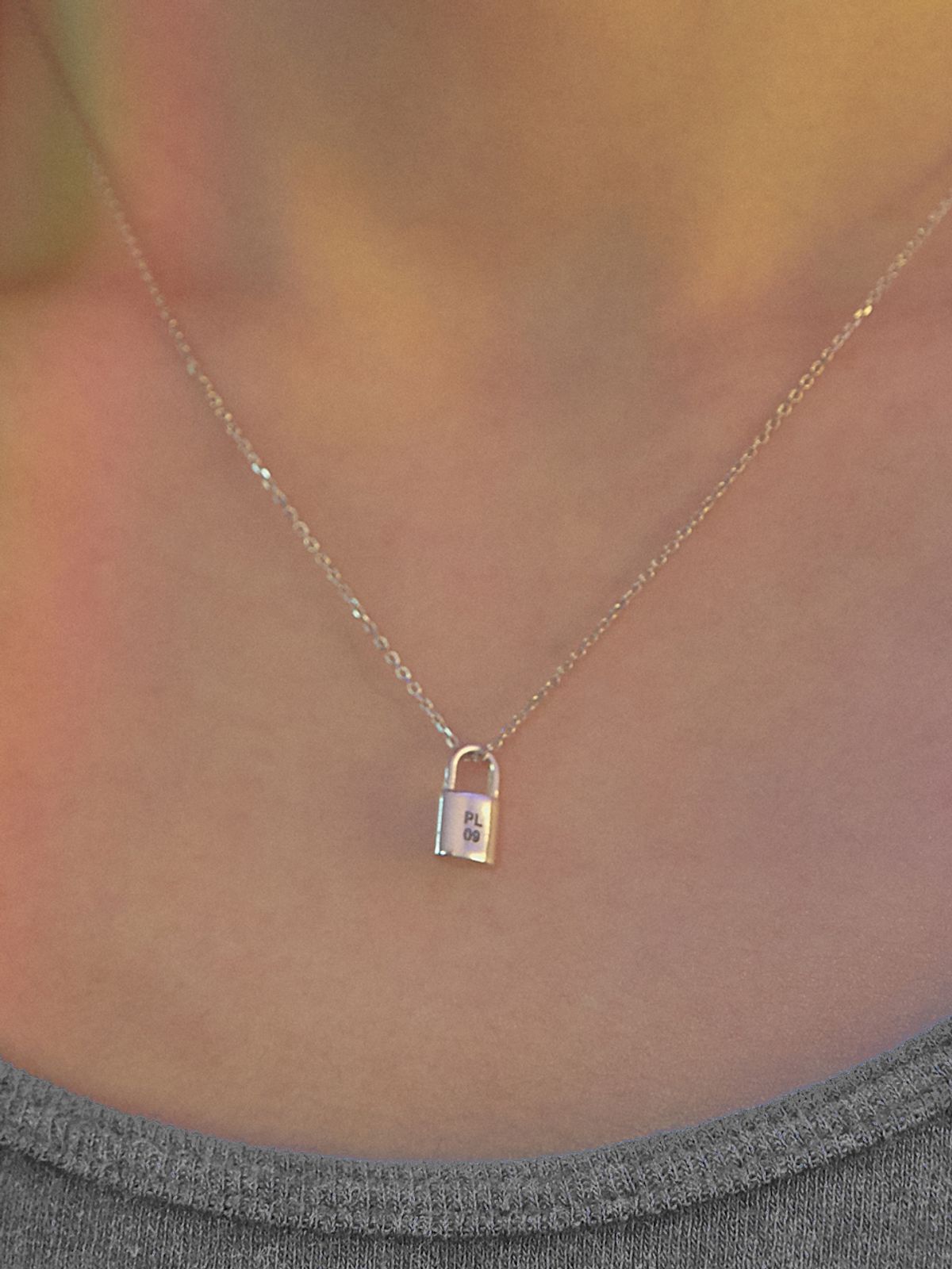 포스트루드(POSTLUDE) [SILVER] S LOCK PENDANT N (2 COLORS)