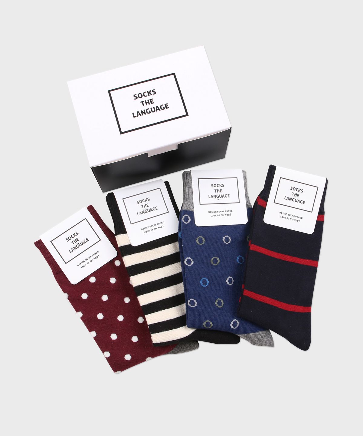 삭스더랭귀지(SOCKS THE LANGUAGE) 멜팅 패션양말 4set