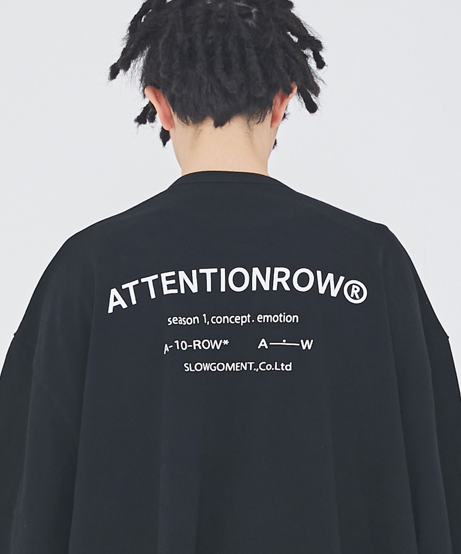 ATTENTIONROWのRecycle Fuse Pigment Over fit Short Sleeve Tee ATTENTIONROWのRecycle Fuse Pigment Over fit Short Sleeve Tee