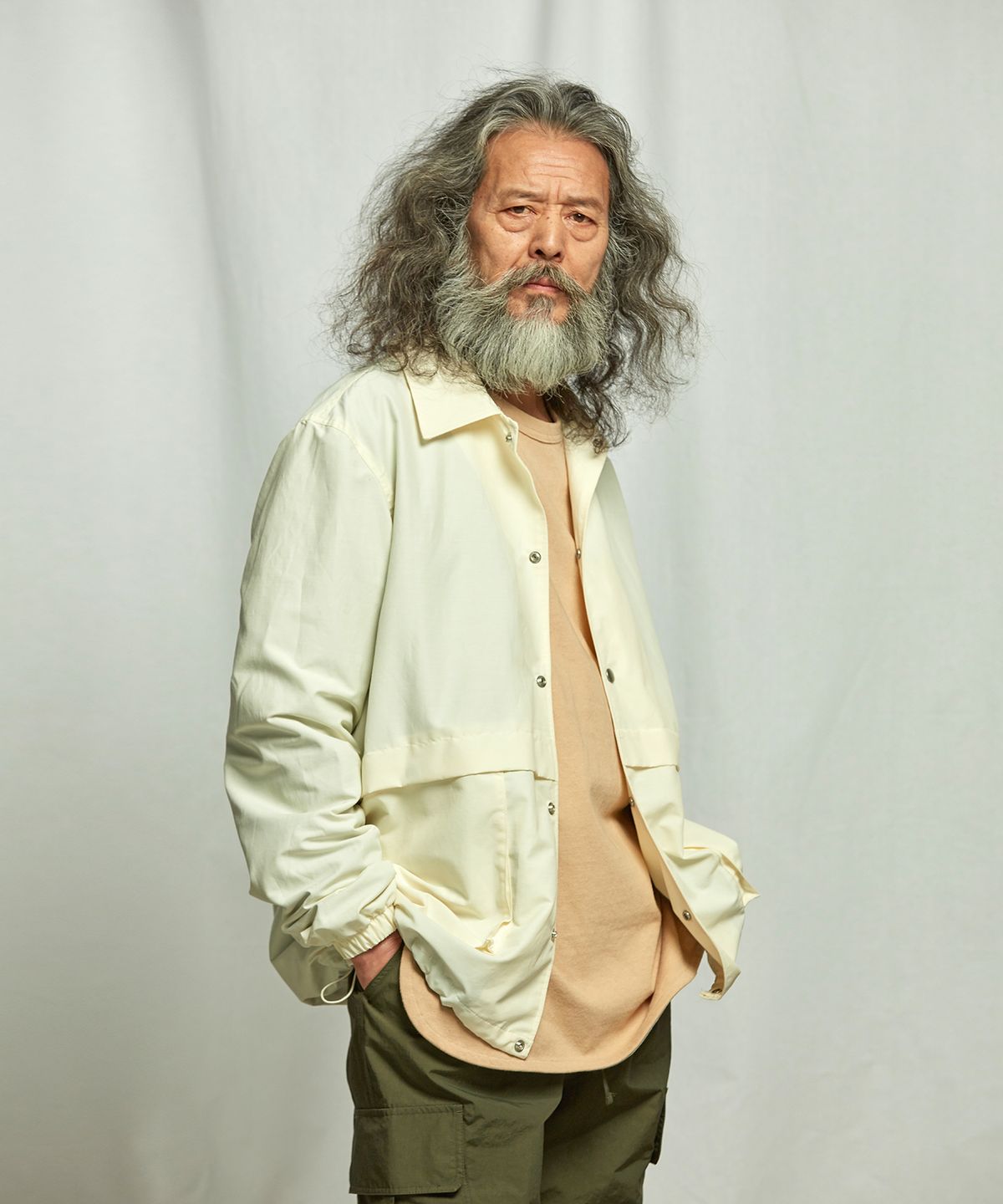 프리즘웍스(FRIZMWORKS) ALFRED COACH JACKET _ IVORY