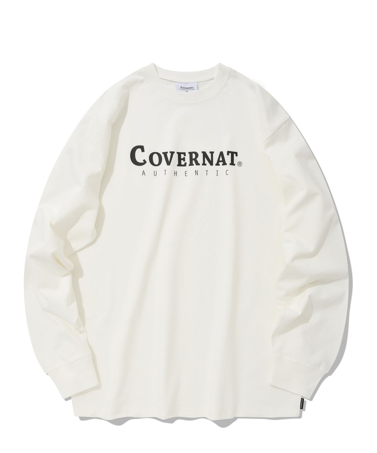 커버낫(COVERNAT) 어센틱 로고 롱슬리브 오프화이트