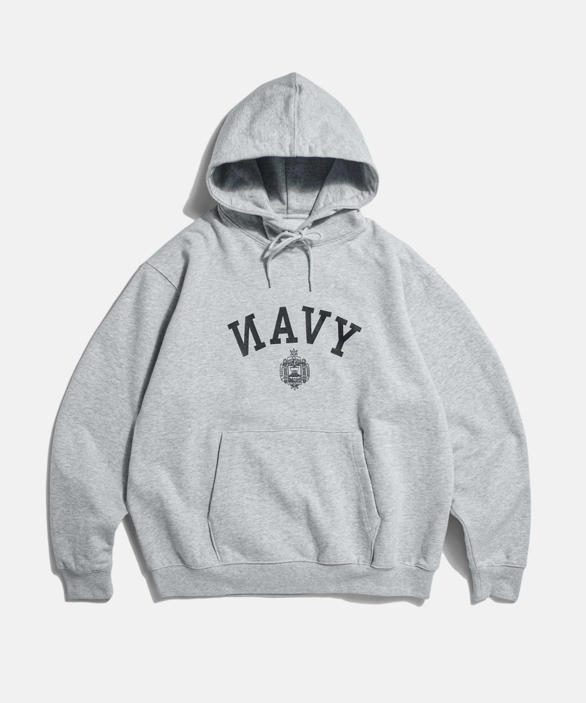 에스피오나지(ESPIONAGE) NAVAL Academy Heavyweight Hoodie Grey