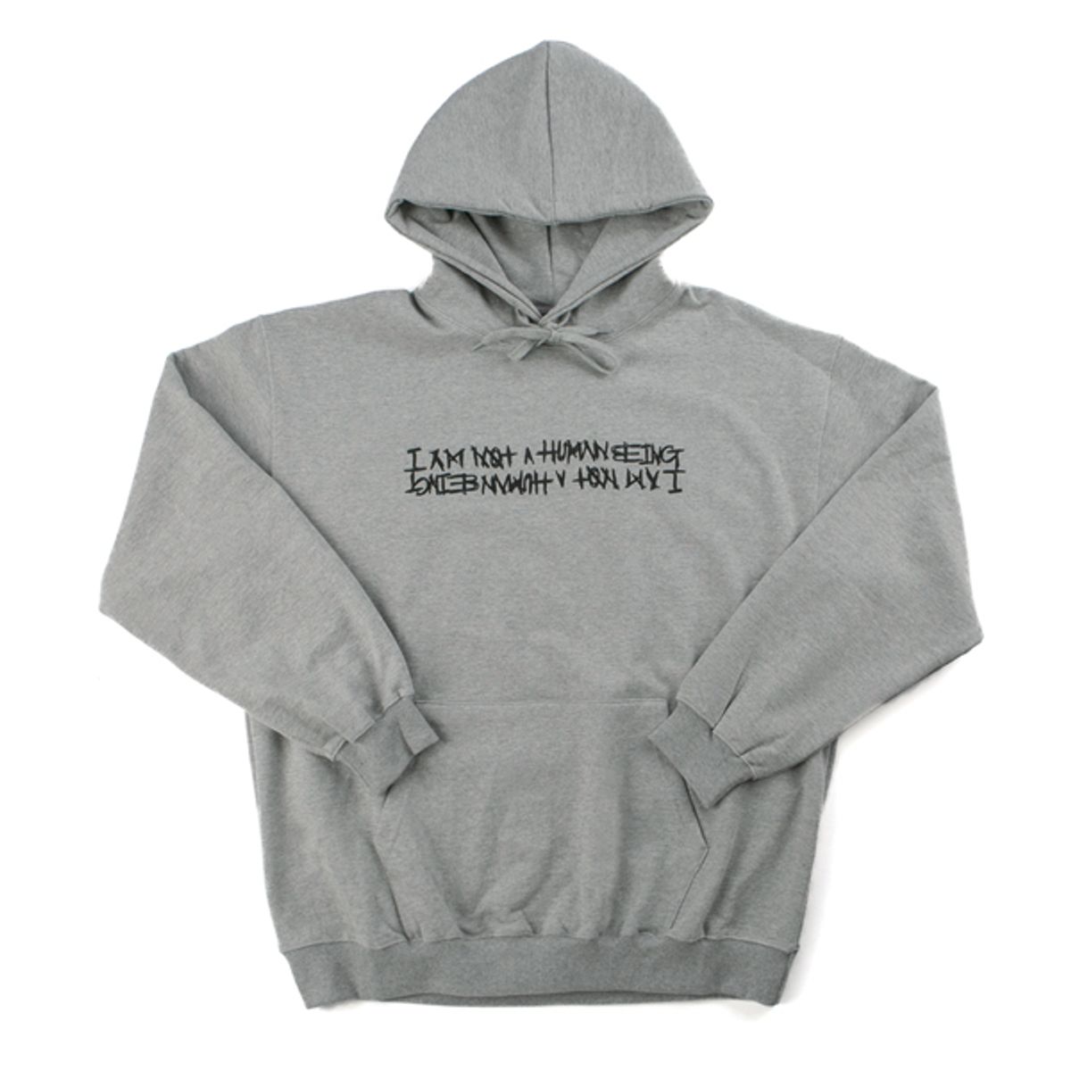 아임낫어휴먼비잉(I AM NOT A HUMAN BEING) Basic Logo Hoodie - GREY