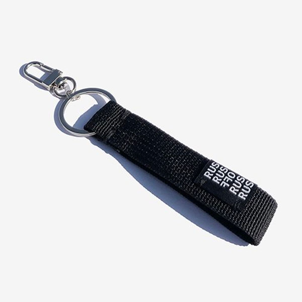 러쉬오프(RUSH OFF) Label Casual Belt Kyering - Black / 라벨 캐주얼 키링 - 블랙