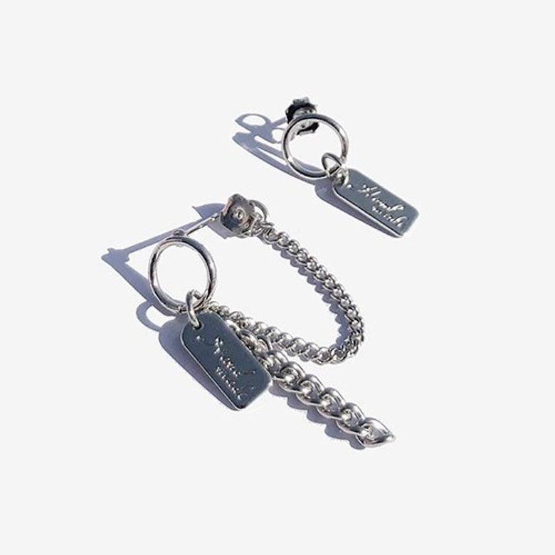 [19ALL] Hayday Earring / 헤이데이 언발란스 귀걸이 (써지컬스틸 침)