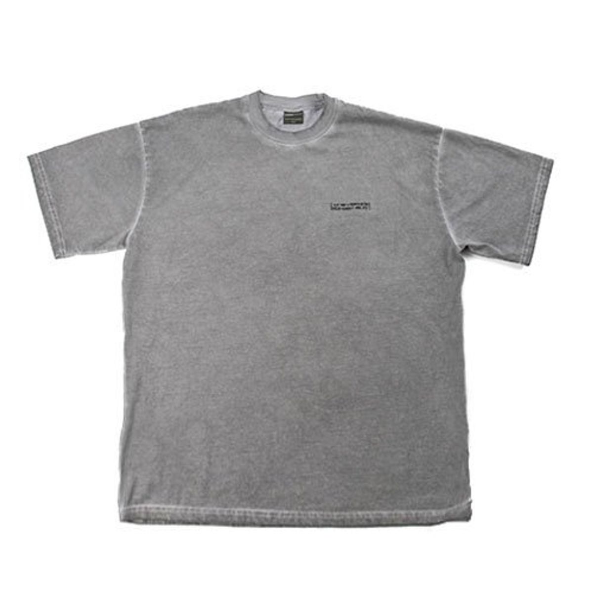 아임낫어휴먼비잉(I AM NOT A HUMAN BEING) Washed Tee (HAND MADE) - SILVER