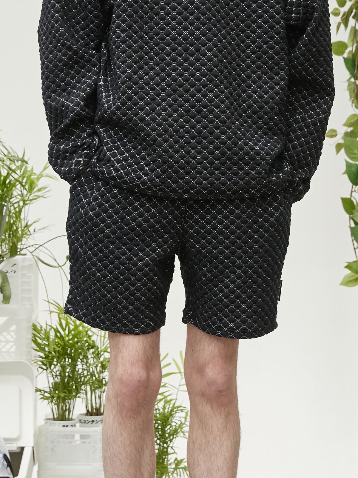 리플레이컨테이너(REPLAY CONTAINER) dia pattern shorts (black)
