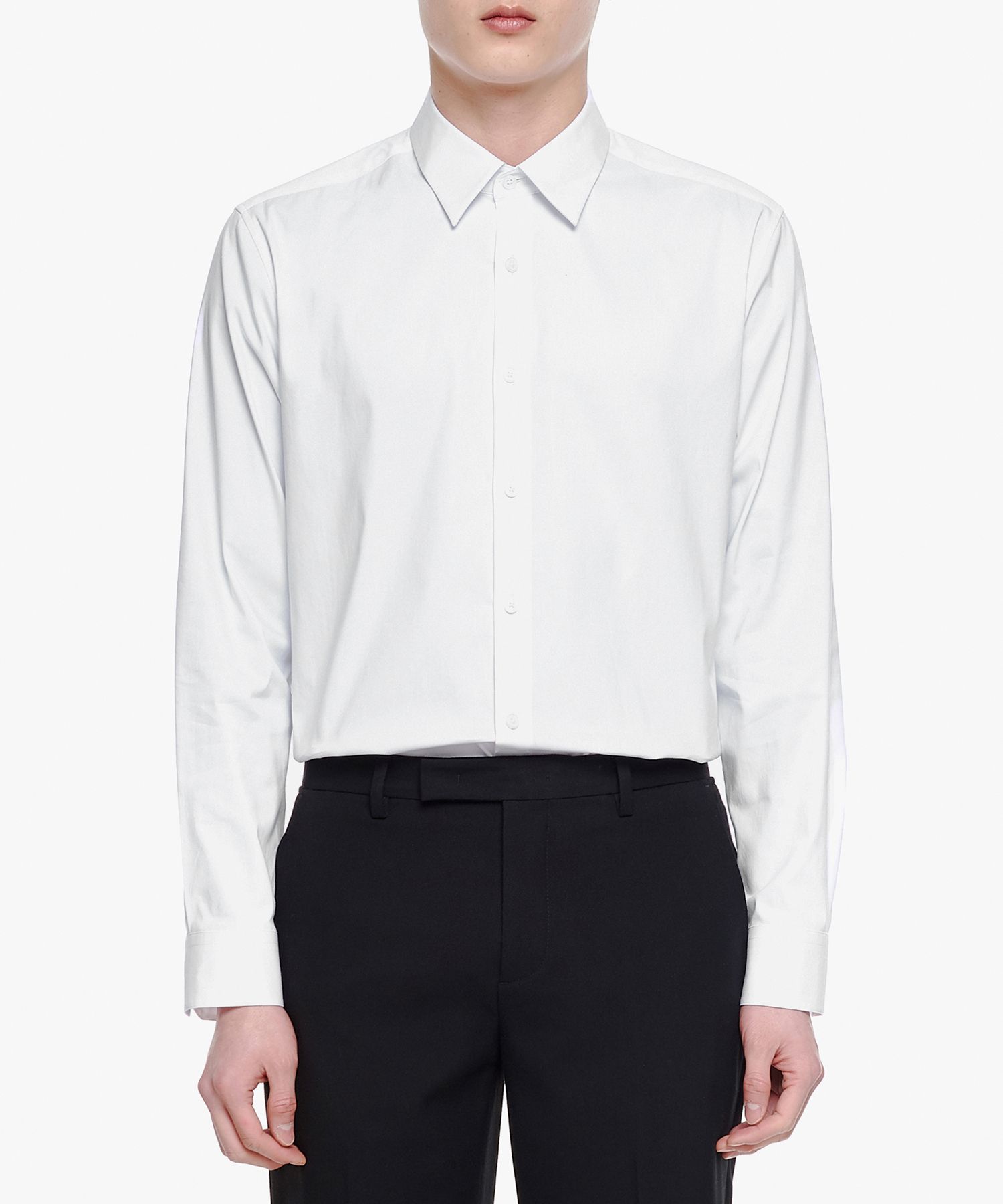 MUSINSA | MUSINSA STANDARD BASIC DRESS SHIRT [WHITE]